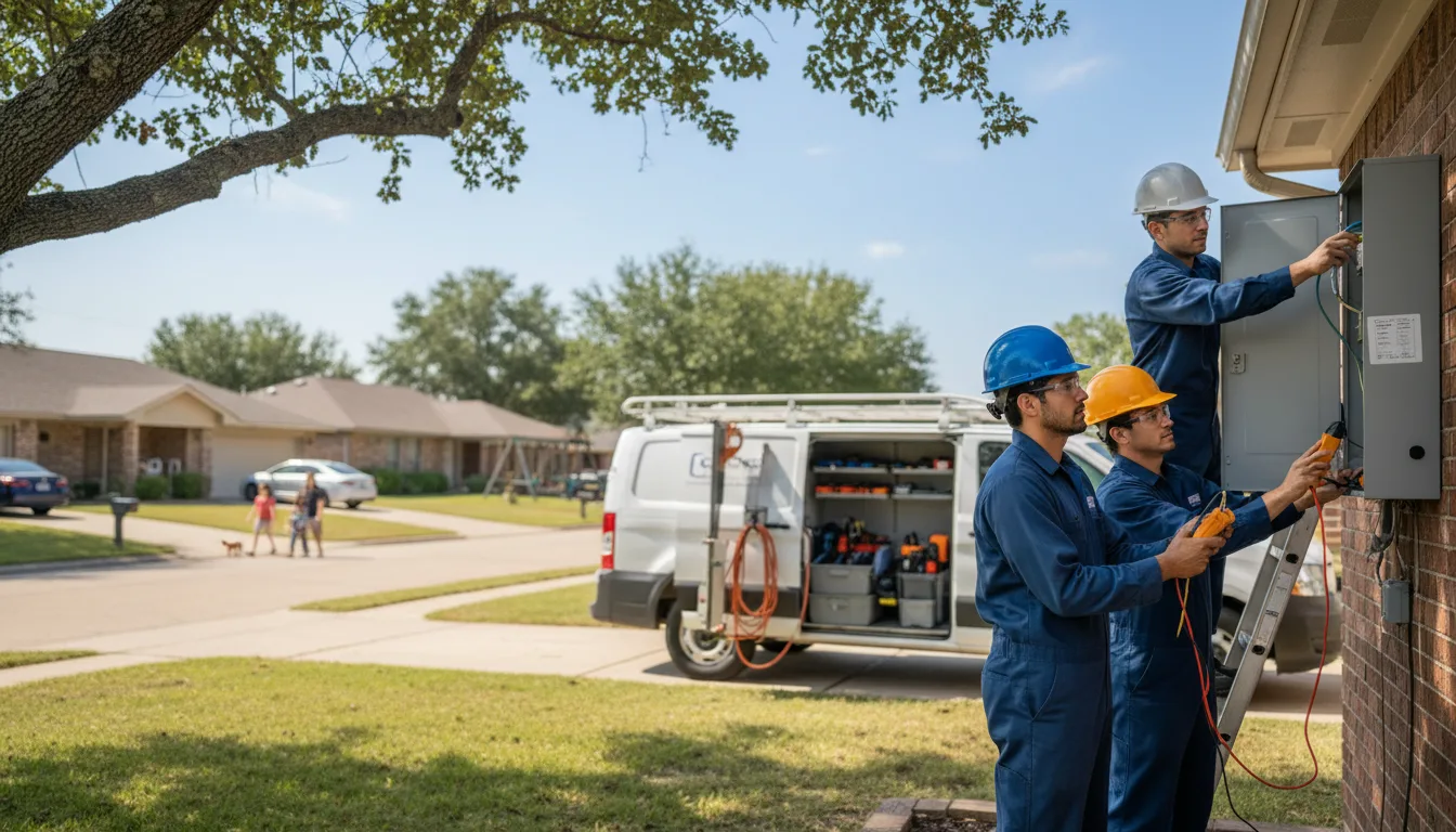Certified electrician providing emergency electrical services in Roaring Springs, TX
